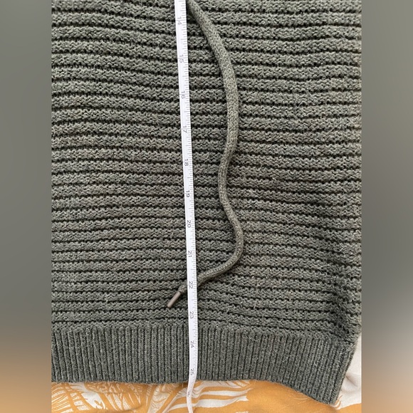 Torrid ribbed lace up sweater dk olive 0 (21” ptp) - Picture 4 of 5